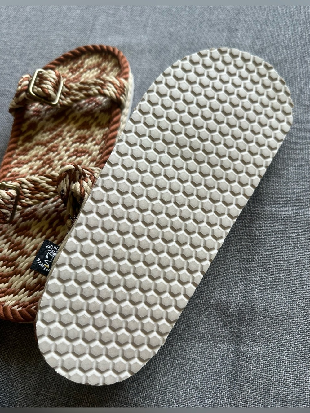 Nomadic State Of Mind Buckle Rope Sandals New 8/8.5 - Picture 9 of 9